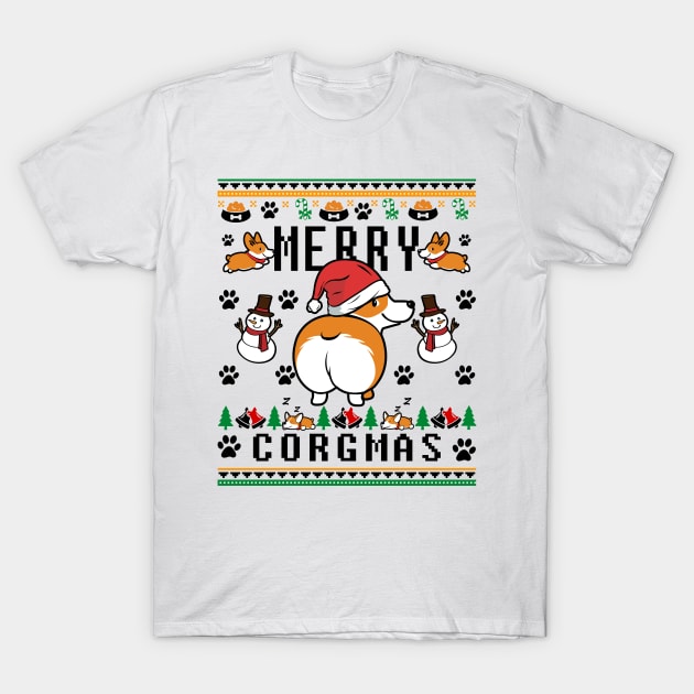 Corgis For Everybody Christmas Sweater T-Shirt by KsuAnn